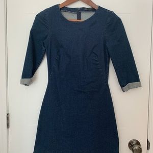 Jeans dress dark blue wash